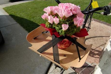 minimaler Fahrradkorb aus Holz