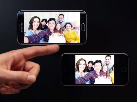 S6 Edge vs. iPhone 6 (Bildquelle: YouTube/Samsung)