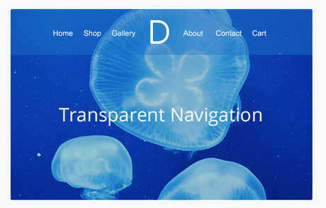 Transparente Navigation