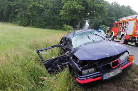 Autounfall Liesborn @Kreispolizeibehörde Soest