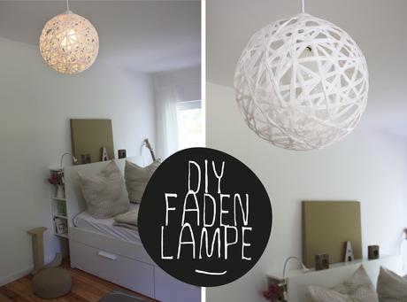 DIY Bast Faden Schnur Lampe