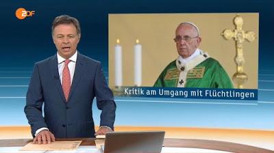 Der scheinheilige Vater zu Rom erntete mal wieder für seine Heuchelei Beifall (ZDF und ARD als zwangsfinanzierte Werbesender des Vatikans)