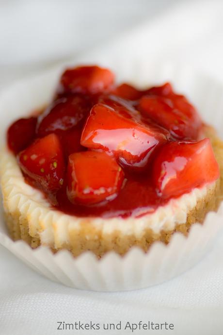 Healthy-Middle-of-the-week: Leckere Strawberry-Mini-Cheesecakes...