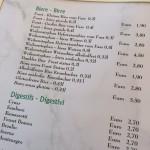 Hotel Weiß in Südtirol – Glutenfrei kann so normal sein Hotel Weiß - Ausschnitt Getränkekarte