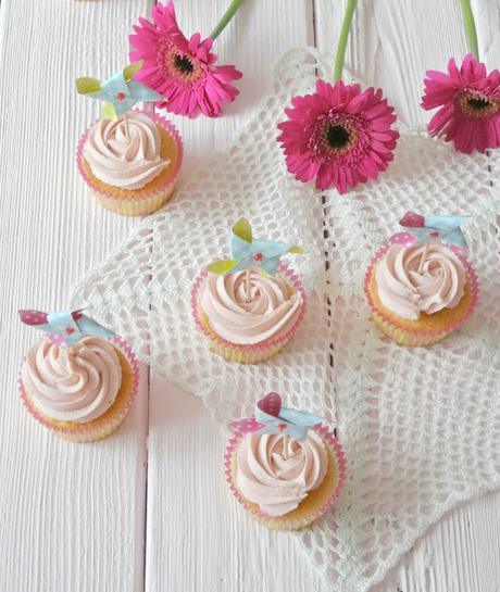 Cupcakes mit Himbeer Frosting