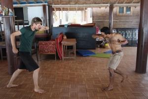 Beim privaten Capoeira-Training