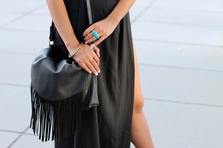 OUTFIT: THE BLACK CUT OUT MAXI SKIRT
