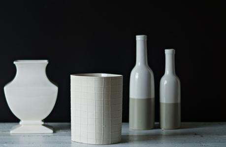 Bunt ist die Welt ... Vasen - Blog & Fotografie by it's me! - Sammlung von Keramikvasen in Cremetönen