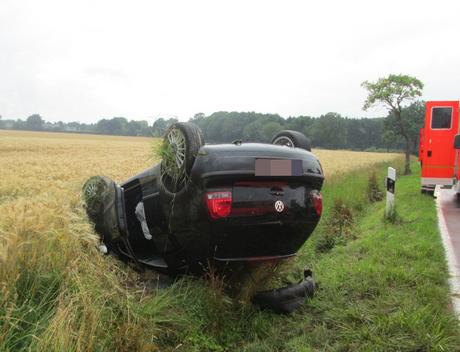 Verkehrsunfall Möhnesee – Mit Auto überschlagen Verkehrsunfall Möhnesee @Kreispolizeibehörde Soest