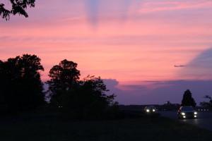 Christinas glutenfreier Roadtrip an der Ostküste der USA Sonnenuntergang „irgendwo“ in Virginia! :)