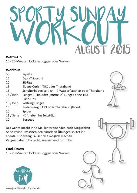 [JuNi] Sporty Sunday Workout | August 2015 {JuNiFit}