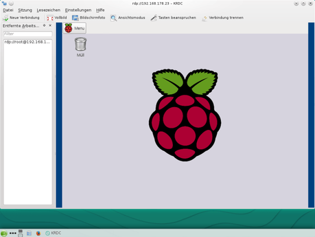 OpenSUSE: Remote Desktop Verbindung zum Raspberry Pi herstellen