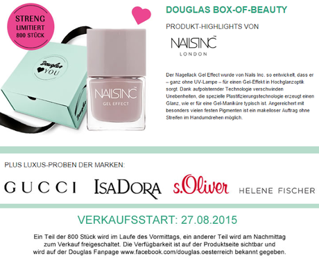 [Vorschau] Douglas Box Of Beauty Österreich | August 2015