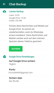 Whatsapp Google Drive Backup