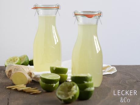 Ingwer-Limetten Sirup Ingwer-Limetten Sirup