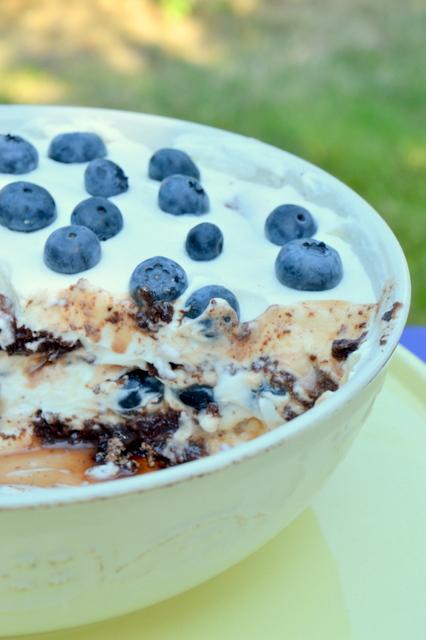 Ein sommerlicher Blaubeertraum - Blueberry Chocolate Meringue Trifle