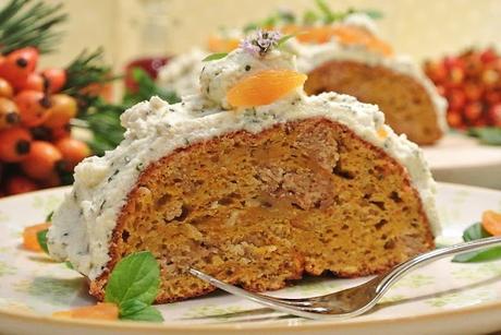 Kürbis-Ingwer Kuchen mit Minzobers! Hurra, der Herbst ist da!