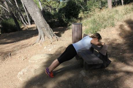 Frauenliegestütz Workout Fitness