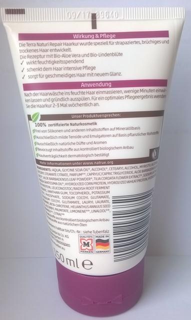 mysalifree Bio-Shampoo + Terra Naturi Repair Vitalisierende Haarkur + 3 Gewinne :-)