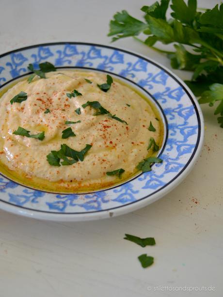 Rezept für cremigen Hummus mit Joghurt