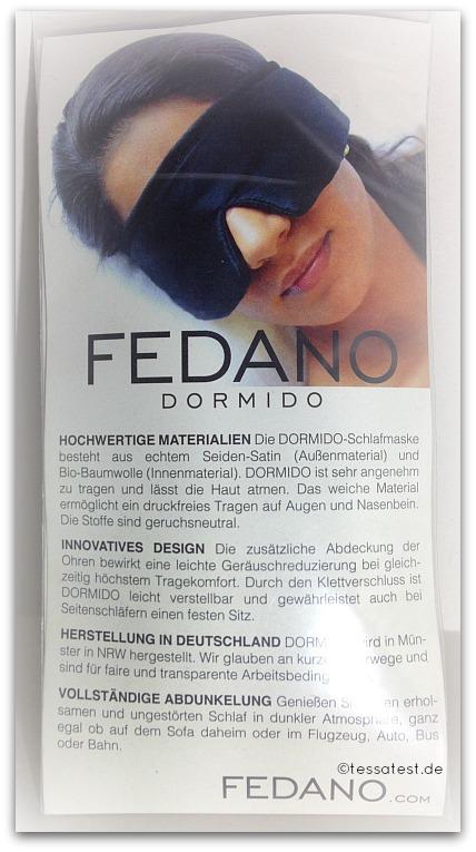 Schlafmaske DORMIDO von Fedano – Premiumqualität aus BIO-Baumwolle und Echter SEIDE im Test