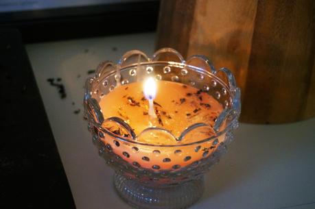 DIY Orange-Zimt Malven Kerzen