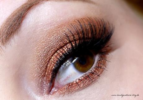 Bold Orange & Glittery Orange Eye Look - AMU + Blogparade Fall Herbst