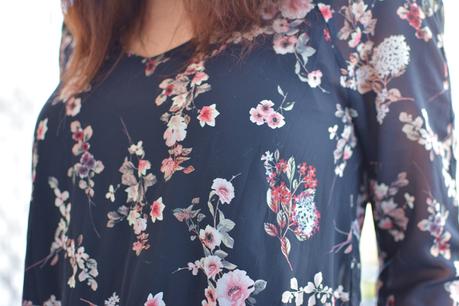 Tunika-Kleid mit Blumenprint