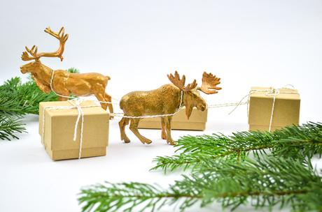 DIY Weihnachtliche Geschenkverpackung für Kinder