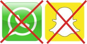 Whatsapp und Snapchat sind illegal