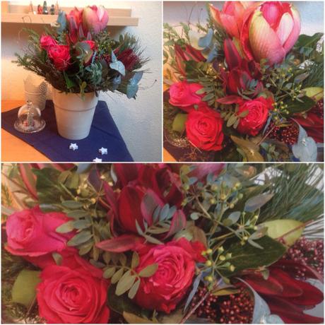 Friday-Flowerday – oder – Amaryllis (die Dritte) und Rosen