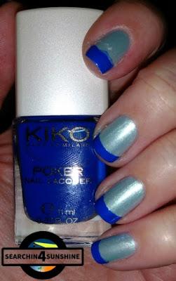 [Nails] Sunday French Nails mit p2 the FUTURE is mine 030 polar light & KIKO Daring Game 05 EXCLUSIVE BLUE