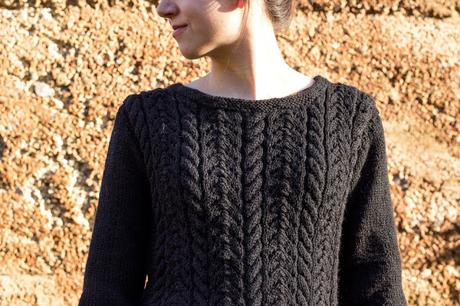pullover mit zopfmuster selber stricken diy handmade cable knit