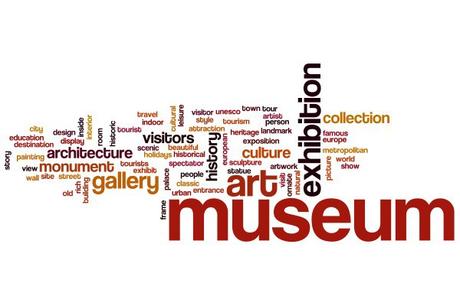 Museum word cloud concept