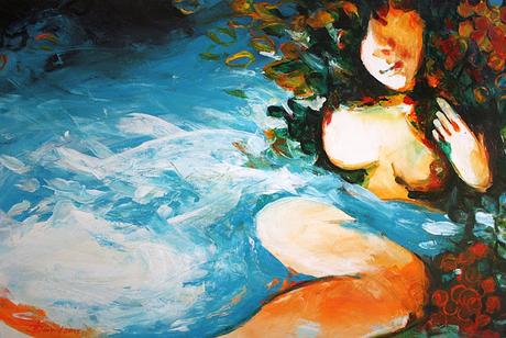 Sommerträume Gemälde von Olga David Acryl auf Leinwand