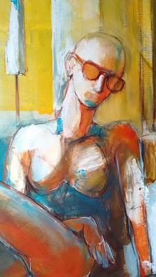 Sommerhitze Gemälde von Olga David Acryl auf Leinwand