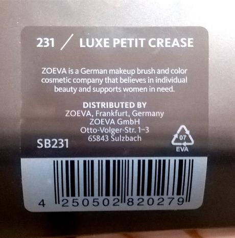 Zoeva 231 Luxe Petit Crease + K Classic clean & care Duo-Wattepads 120 Stück + Gewinn :)