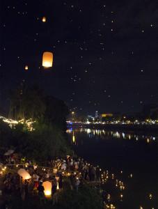 Lichterfest Chiang Mai Thailand Loy Krathong Yi Peng