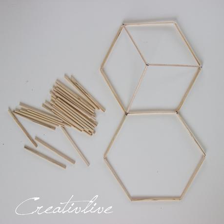DIY   3D Hexagon-Pinnwand