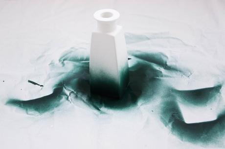 schereleimpapier FROSCHBLOG: Grünes Vasen-Upcycling