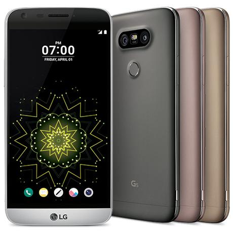 LG G5 Vorderseite und Farben