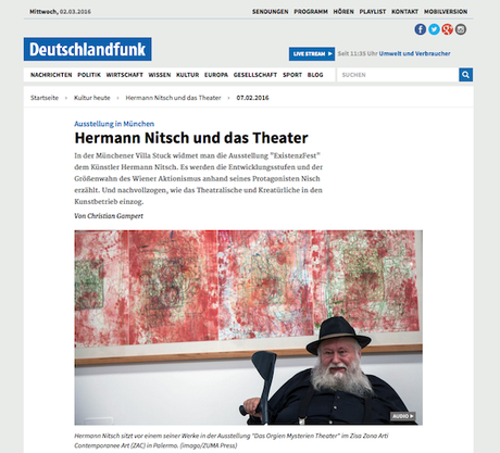 Hermann Nitsch ExistenzFest. – und jetzt die Presseschau