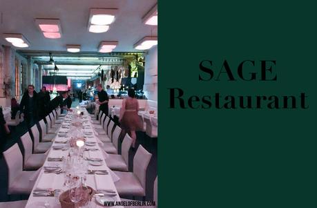 [My Berlin Places] SAGE Restaurant