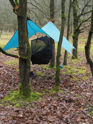 Amazonas Jungle Tent Pro aufgebaut