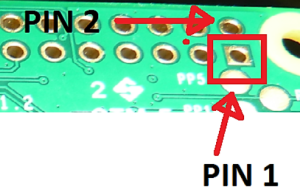 Pi Zero Pin 1 - Rückseite