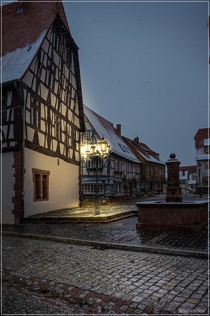 Unterwegs in Michelstadt im Winter Unterwegs in Michelstadt im Winter