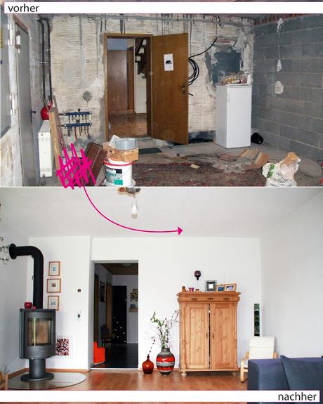 Vorher - Nachher: Von der Rumpelkammer zum Wohnzimmer