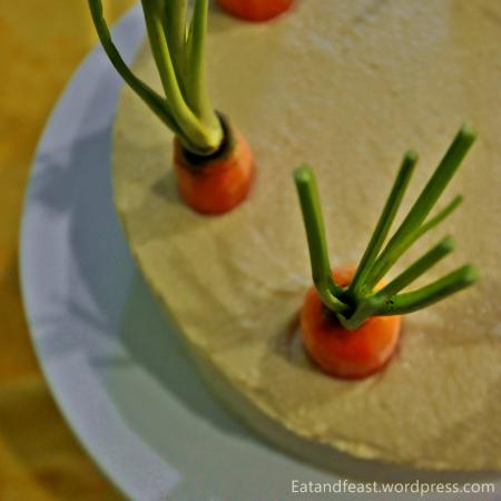 Carrot Cake mit Cheesecake Füllung