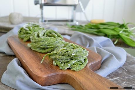 Bärlauch Pasta selbstgemacht / homemade Wild Garlic Pasta Bärlauch Pasta selbstgemacht / homemade Wild Garlic Pasta