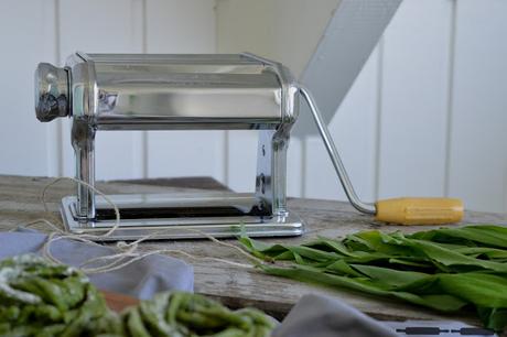Bärlauch Pasta selbstgemacht / homemade Wild Garlic Pasta Bärlauch Pasta selbstgemacht / homemade Wild Garlic Pasta